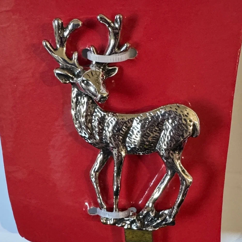 Silver Deer Bottle Opener and Corkscrew Set - Picture 3 of 4